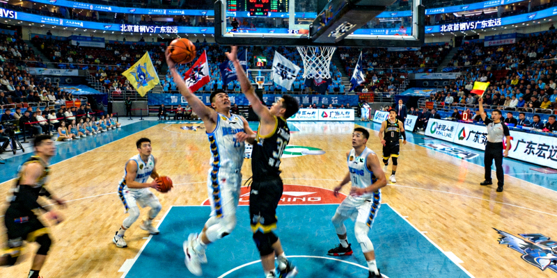 CBA中国男子篮球职业联赛比赛现场